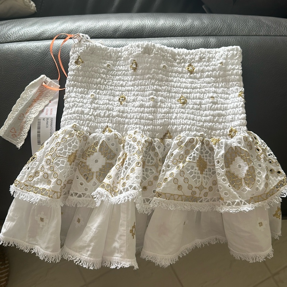 Embroidered Mini Skirt